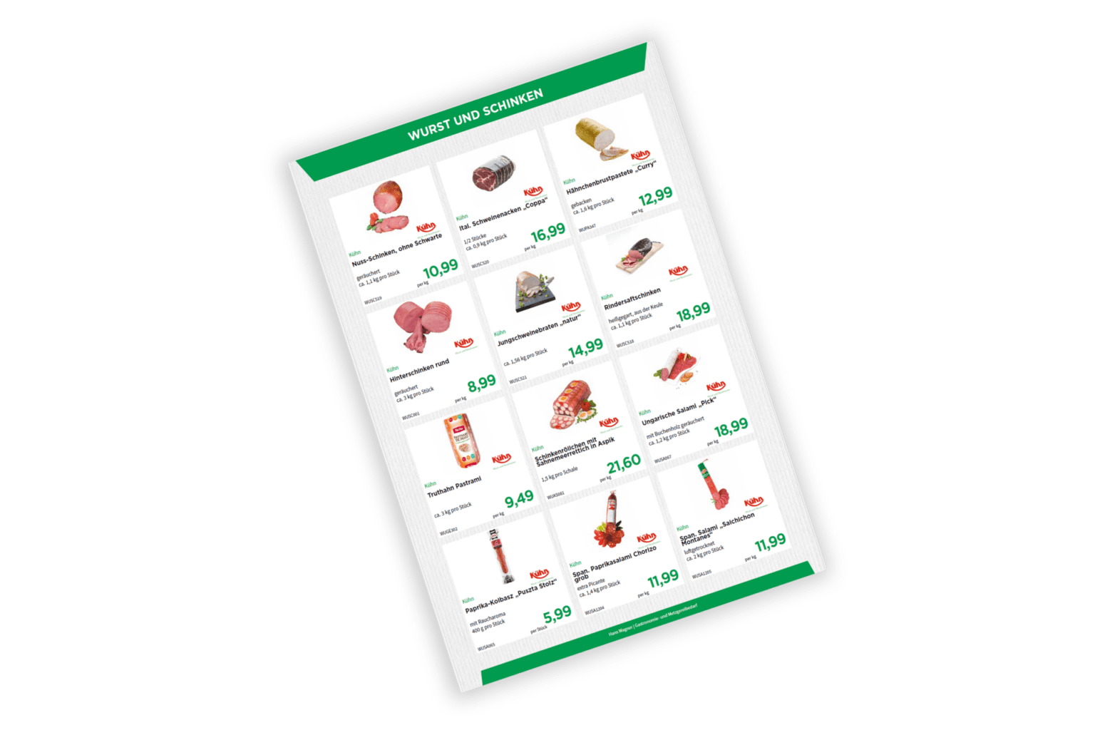 Wurst und Schinken Flyer