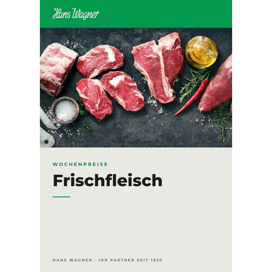 Titelkarte der Wochenpreisliste Frischfleisch
